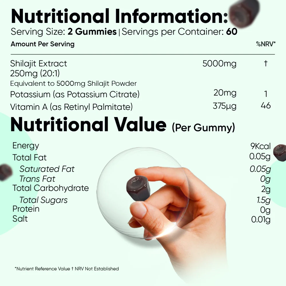 100% Pure Himalayan Shilajit Gummies - Image 6