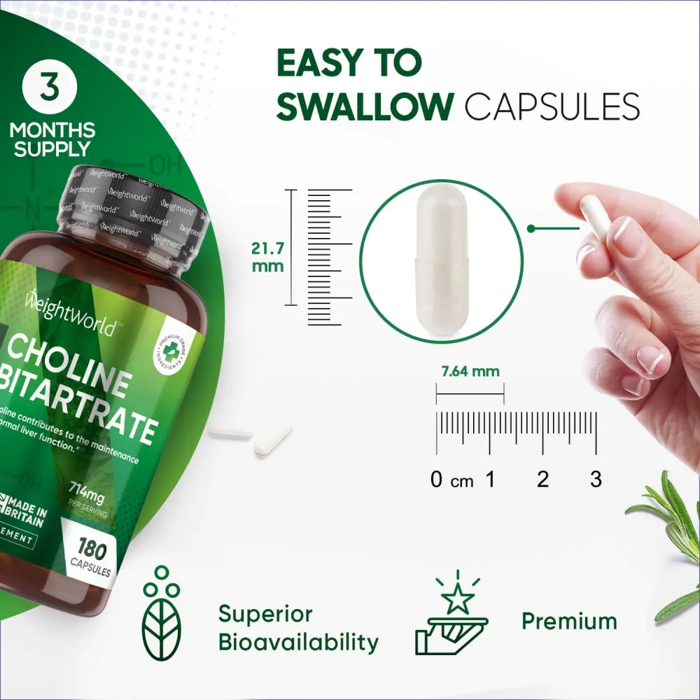 Choline Bitartrate Capsules - Image 4