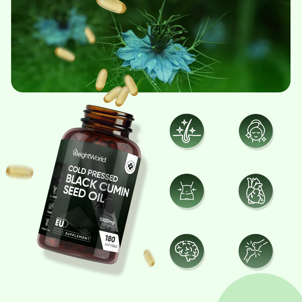 Cold-Pressed Black Cumin Seed Oil Softgels - Image 4