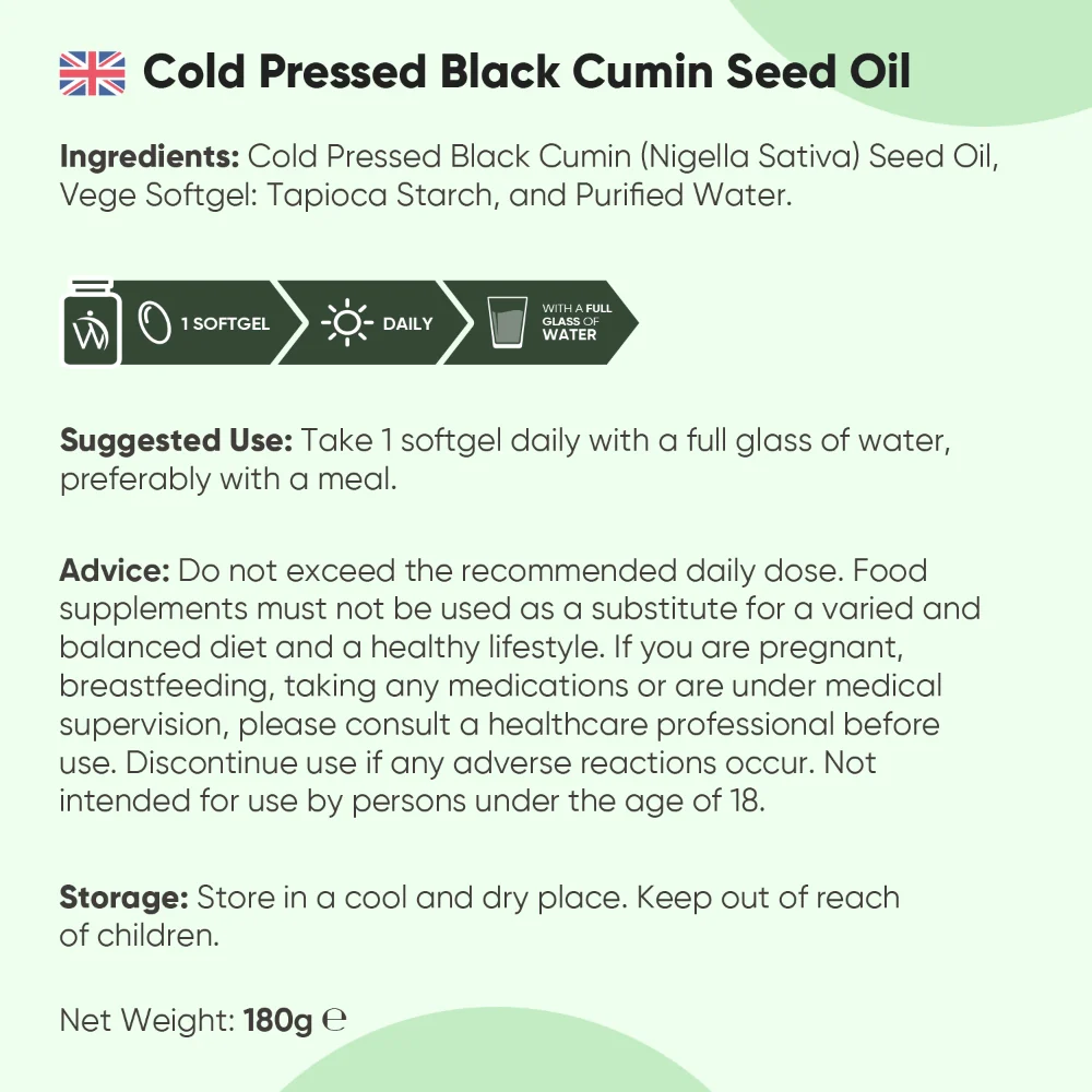 Cold-Pressed Black Cumin Seed Oil Softgels - Image 7