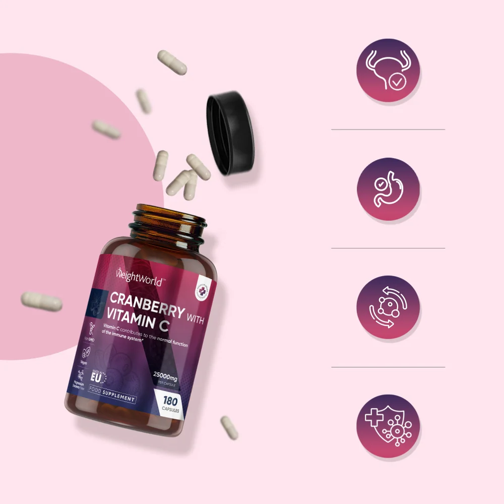 Cranberry With Vitamin C Capsules - Image 4
