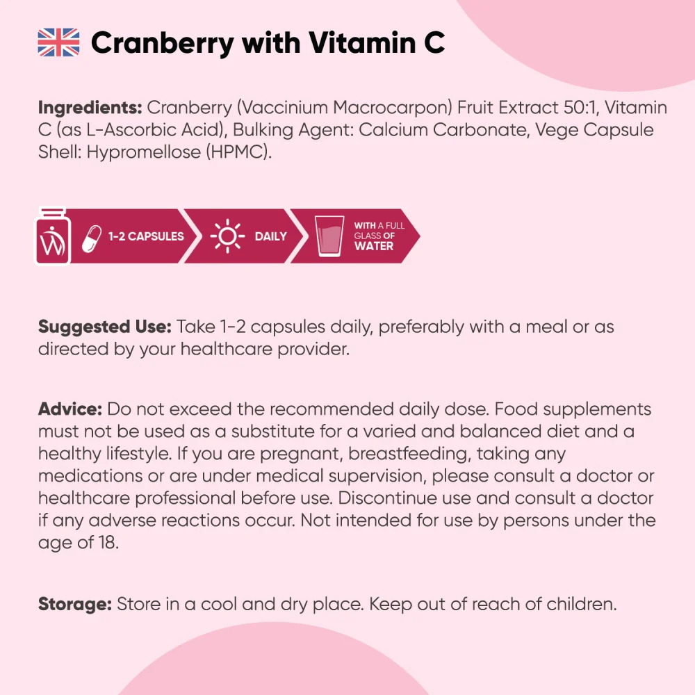 Cranberry With Vitamin C Capsules - Image 7
