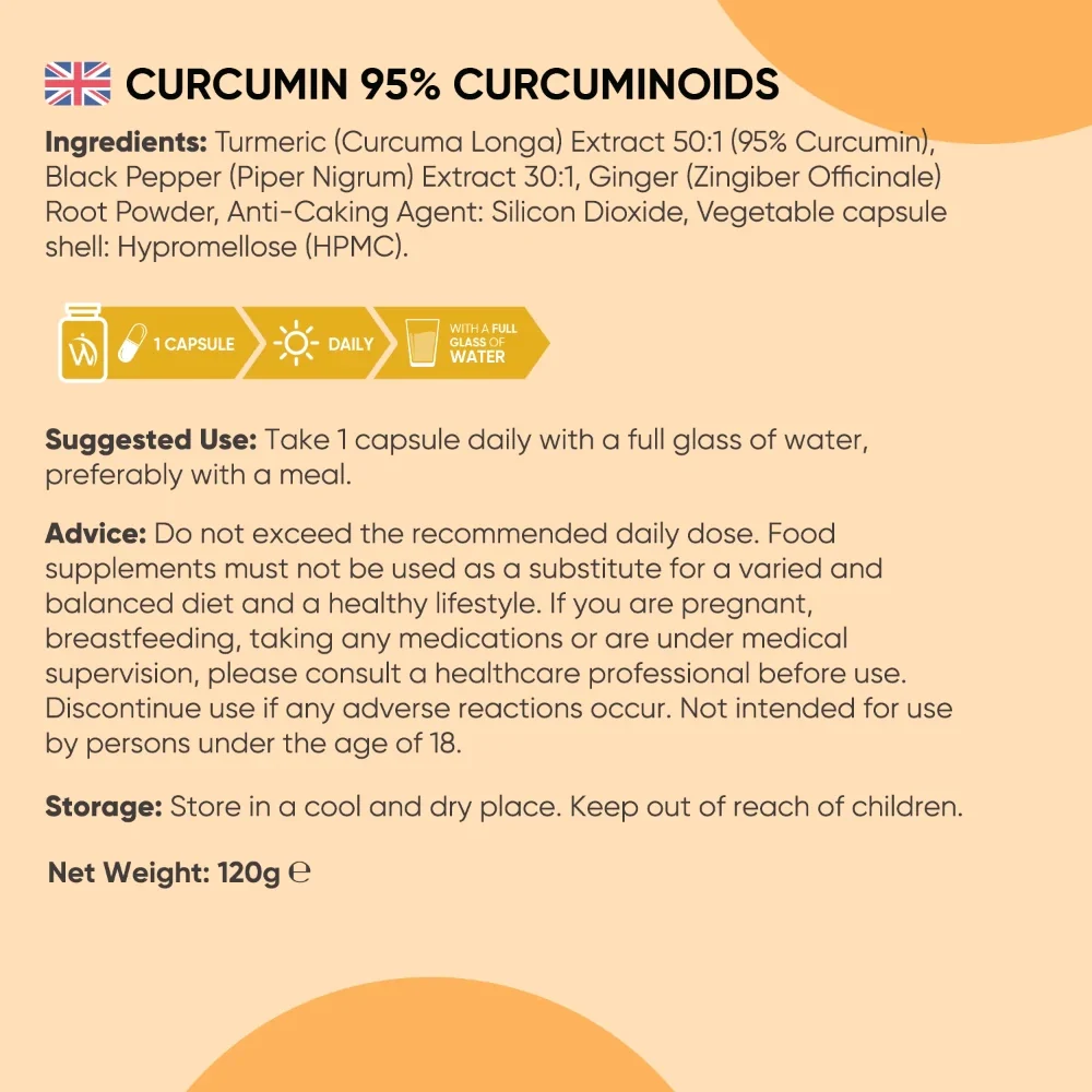 Curcumin with Ginger and Black Pepper Capsules - Image 7