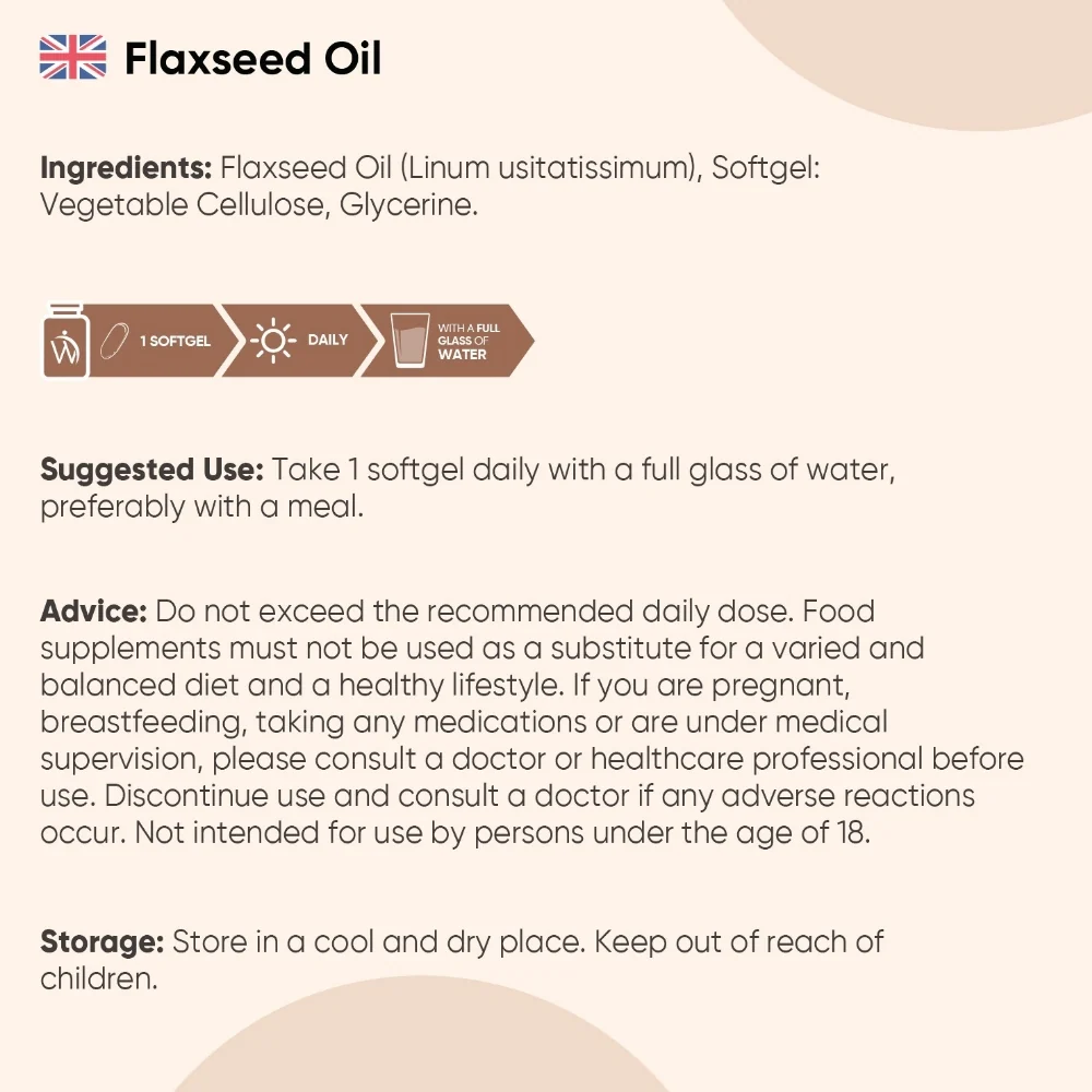 Flaxseed Oil Softgel Capsules - Image 6