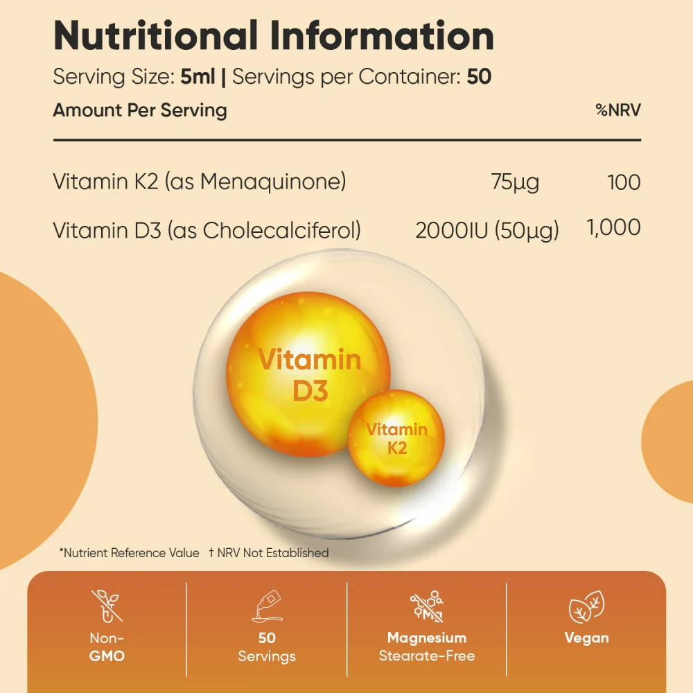 Liposomal Vitamin D3 + K2  Liquid - Image 4
