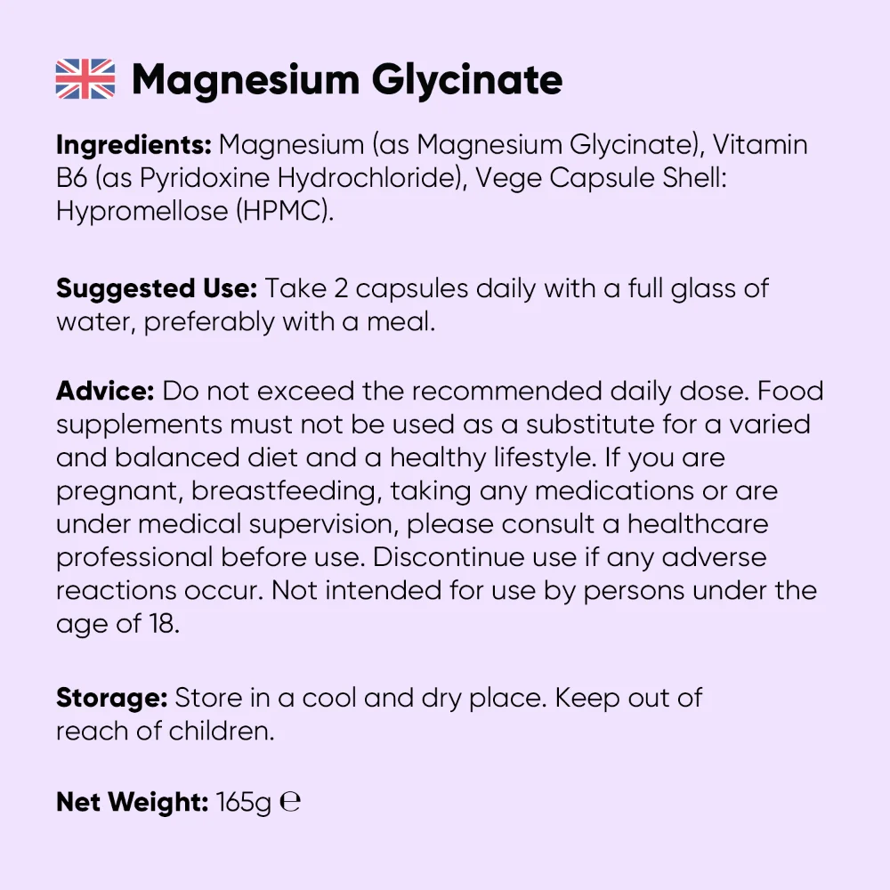 Magnesium Glycinate (Bisglycinate) Capsules - Image 7