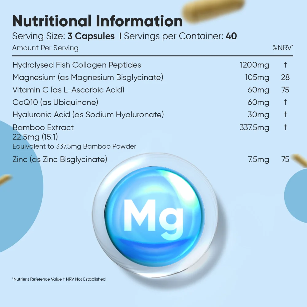 Marine Collagen With Magnesium Capsules - Image 6