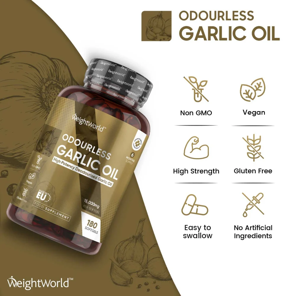 Odourless Garlic Oil Softgels - Image 3