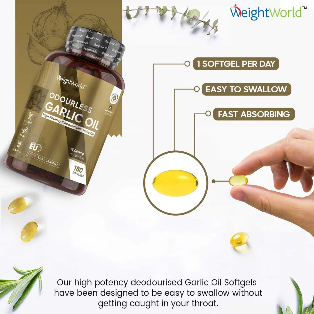 Odourless Garlic Oil Softgels - Image 4