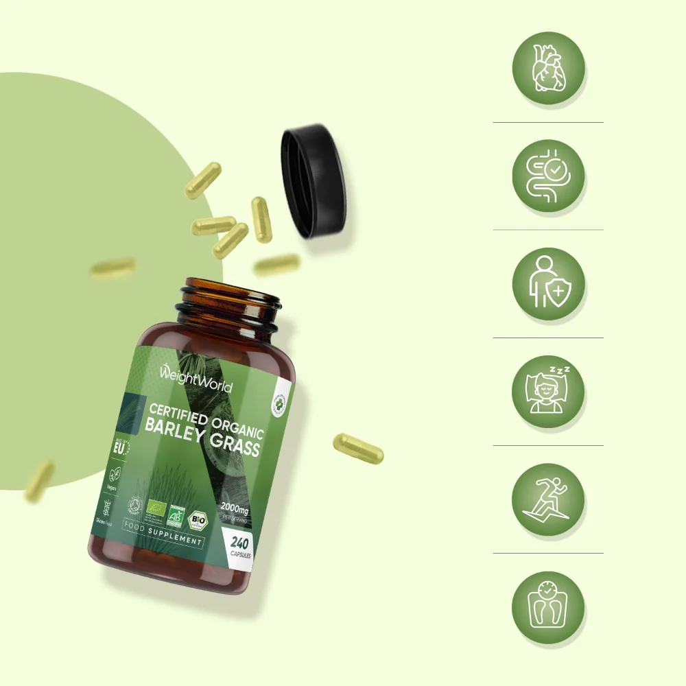 100% Certified Organic Barley Grass Capsules - Image 3
