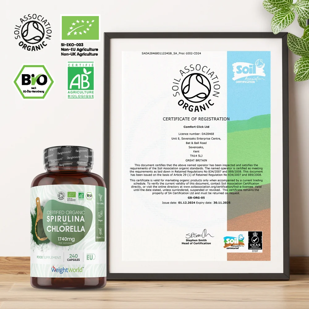 Organic Spirulina and Chlorella Capsules - Image 3