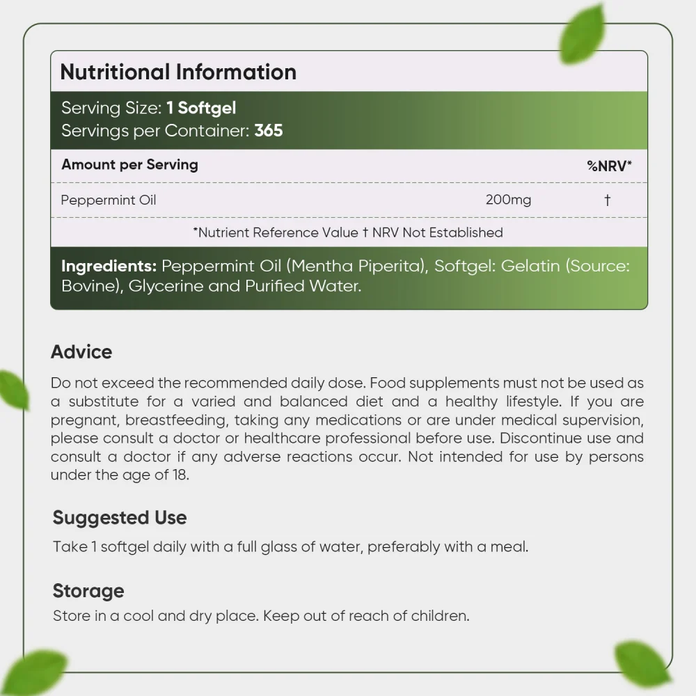 Peppermint Oil Softgels - Image 6