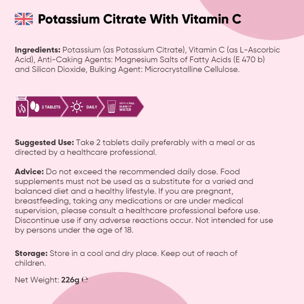 Potassium Citrate With Vitamin C Tablets - Image 5