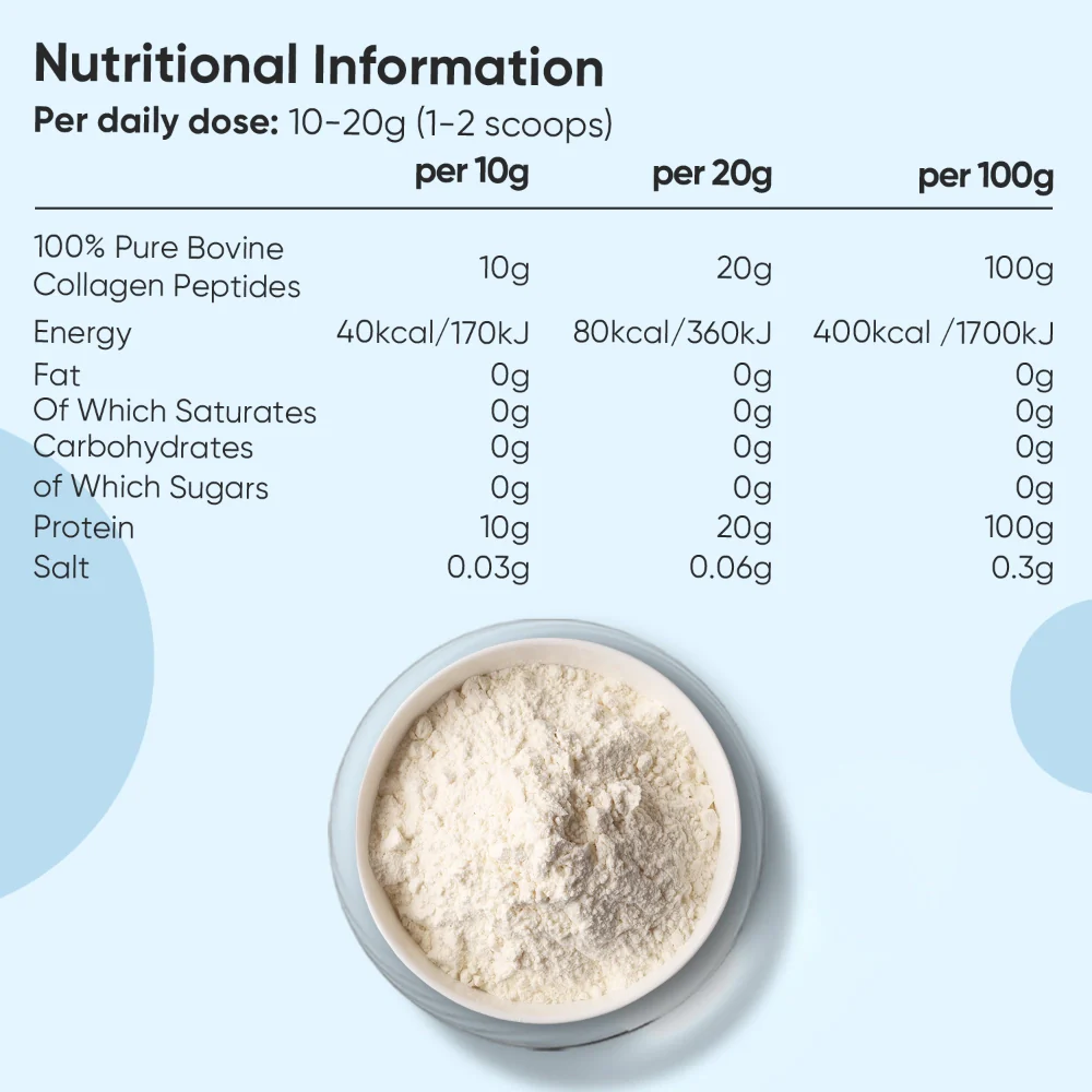 Pure Hydrolysed Collagen Peptides Powder - Image 6
