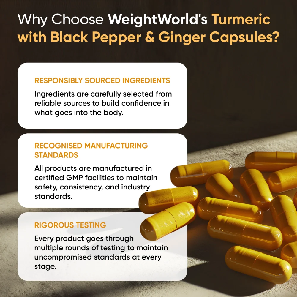 Turmeric with Ginger and Black Pepper Capsules - Image 7