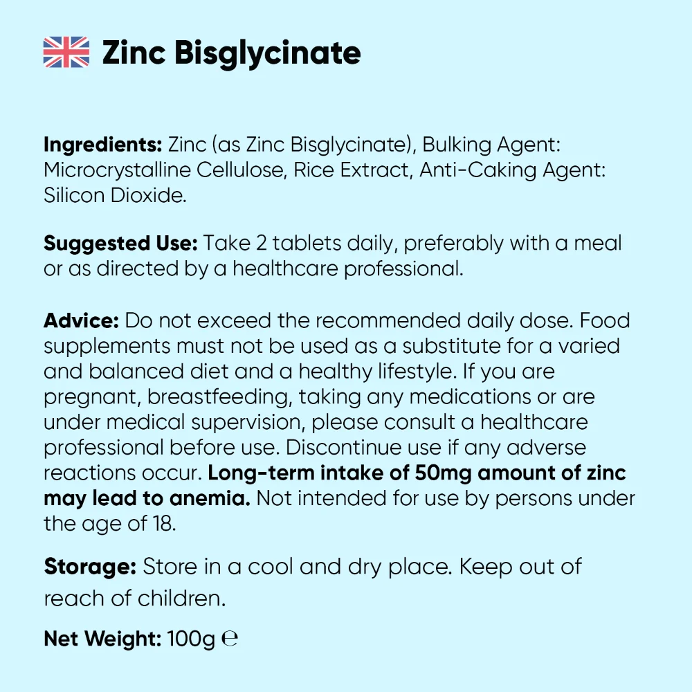 Zinc Bisglycinate Tablets - Image 8